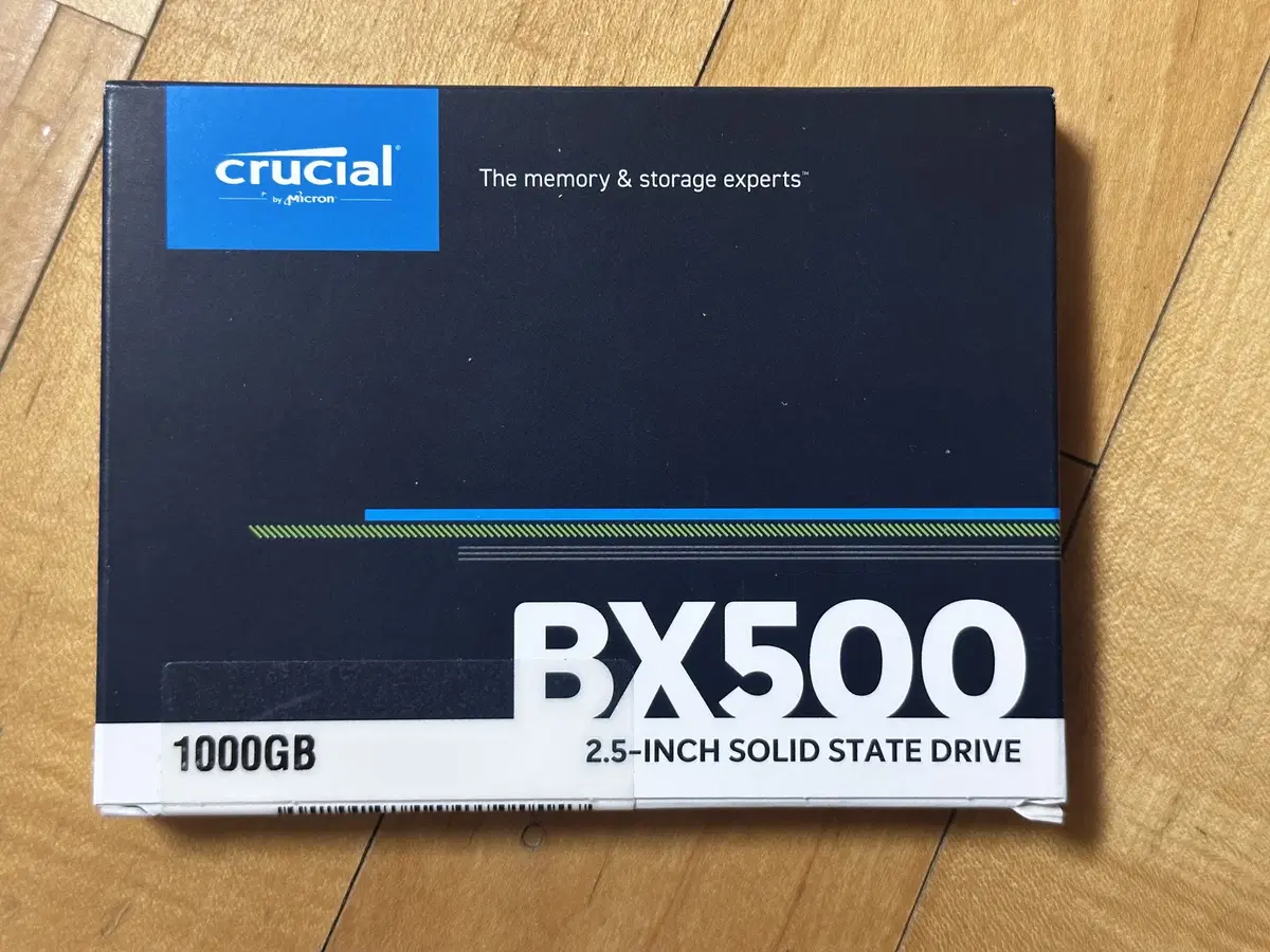 [개봉,미사용] Crucial BX500 1TB 2.5인치 SSD